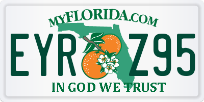 FL license plate EYRZ95