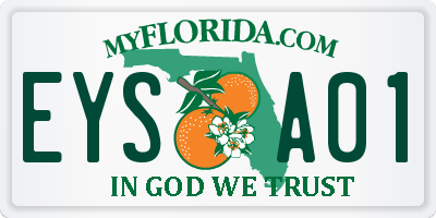 FL license plate EYSA01