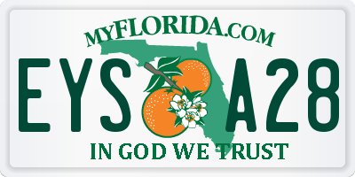 FL license plate EYSA28