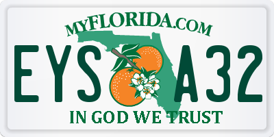 FL license plate EYSA32
