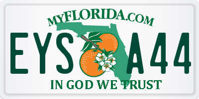 FL license plate EYSA44