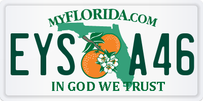 FL license plate EYSA46