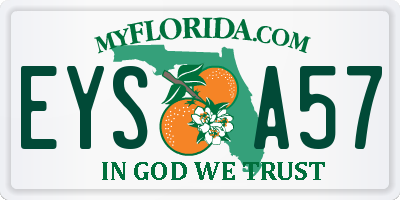 FL license plate EYSA57