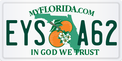 FL license plate EYSA62
