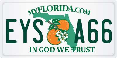 FL license plate EYSA66