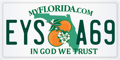 FL license plate EYSA69