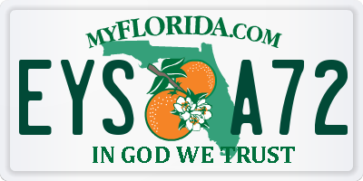 FL license plate EYSA72