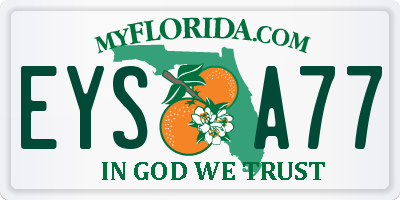 FL license plate EYSA77