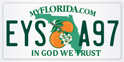 FL license plate EYSA97