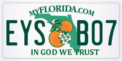 FL license plate EYSB07