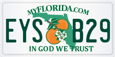 FL license plate EYSB29