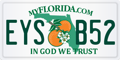 FL license plate EYSB52