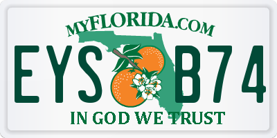 FL license plate EYSB74