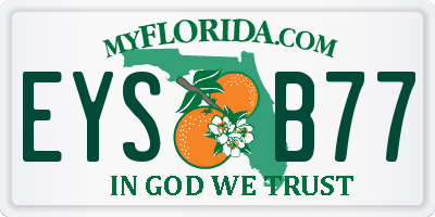 FL license plate EYSB77