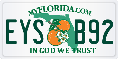 FL license plate EYSB92