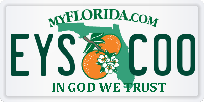 FL license plate EYSC00