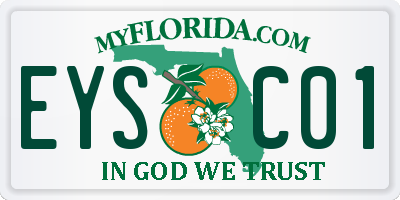 FL license plate EYSC01