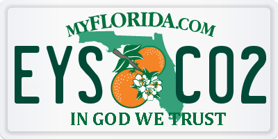 FL license plate EYSC02