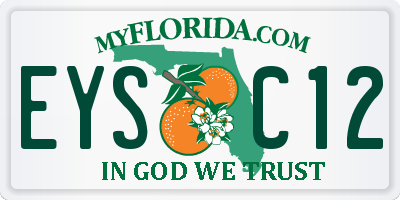FL license plate EYSC12