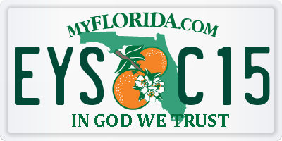 FL license plate EYSC15