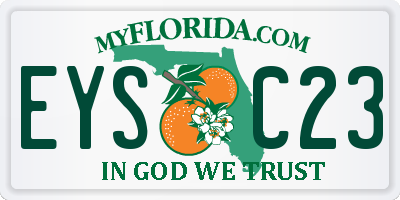 FL license plate EYSC23