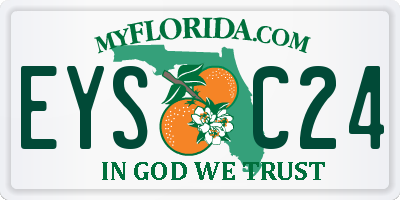 FL license plate EYSC24