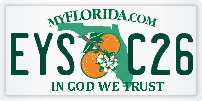FL license plate EYSC26