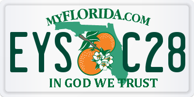 FL license plate EYSC28