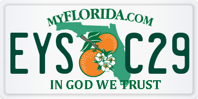 FL license plate EYSC29