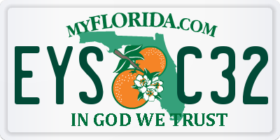 FL license plate EYSC32