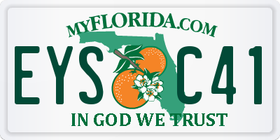 FL license plate EYSC41