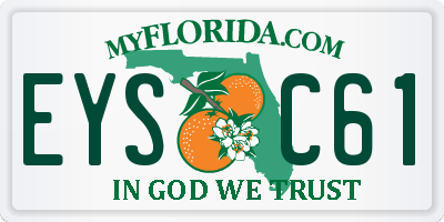 FL license plate EYSC61