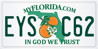 FL license plate EYSC62