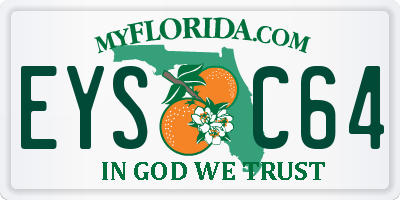 FL license plate EYSC64
