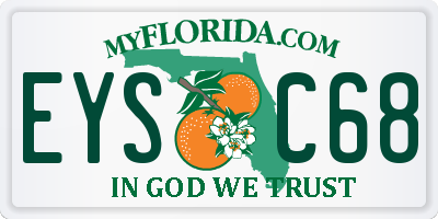 FL license plate EYSC68