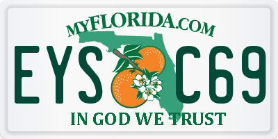 FL license plate EYSC69