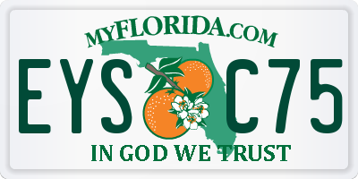FL license plate EYSC75