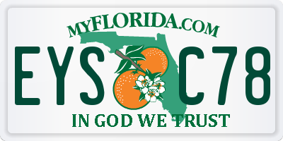 FL license plate EYSC78