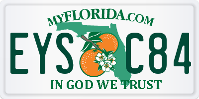 FL license plate EYSC84