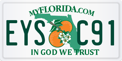 FL license plate EYSC91
