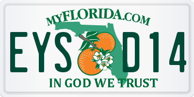 FL license plate EYSD14