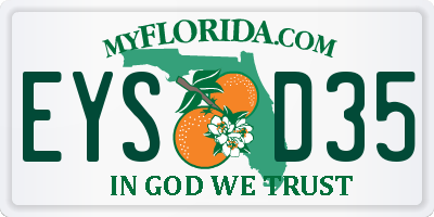 FL license plate EYSD35