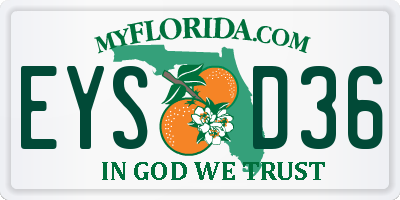 FL license plate EYSD36