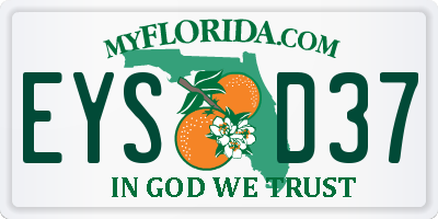 FL license plate EYSD37