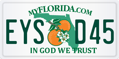 FL license plate EYSD45