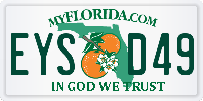 FL license plate EYSD49