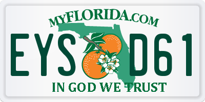 FL license plate EYSD61