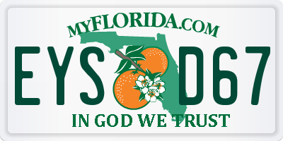 FL license plate EYSD67