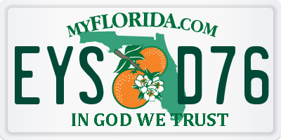 FL license plate EYSD76