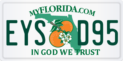 FL license plate EYSD95